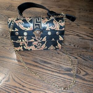 Brand New Elegant Black and Gold Women's Bag Versace Imitation